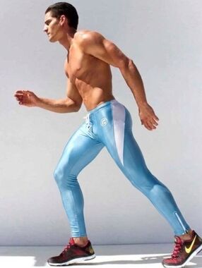 Light Baby Blue Performance Leggings from Rufskin